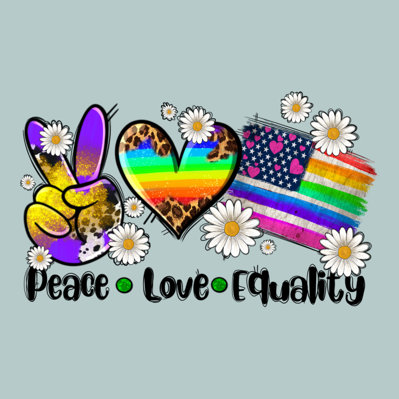 Peace Love  Equality Heavy Core Tee by AdoDesignShop | Teevron