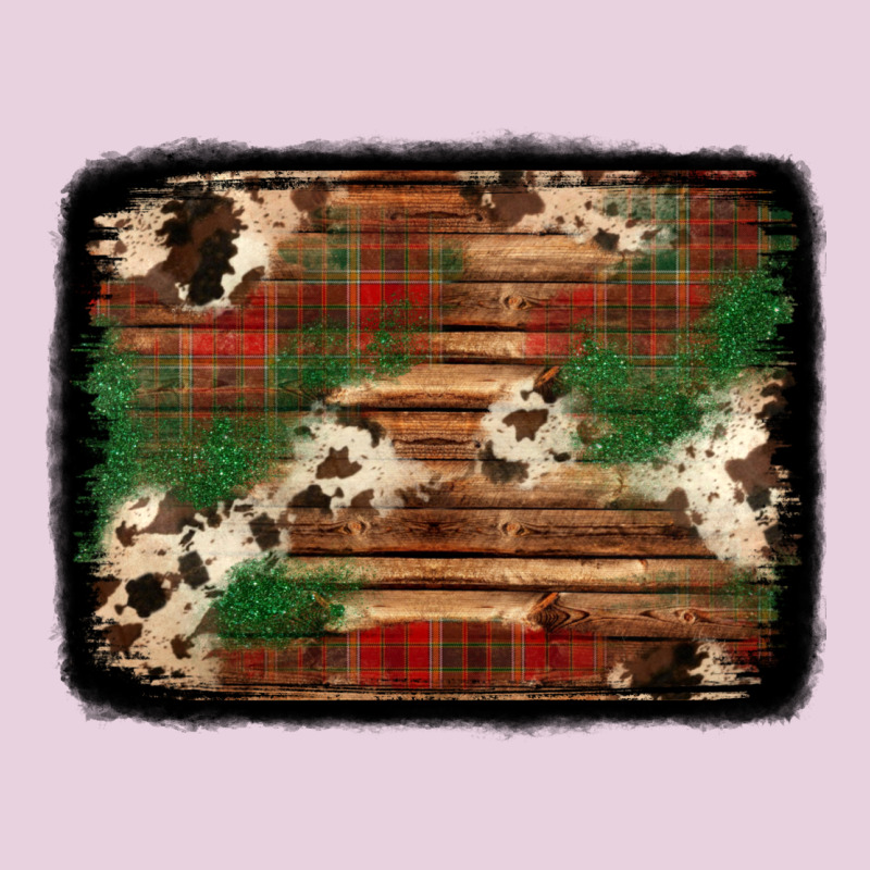 Christmas Buffalo Plaid Cowhide Background Ladies Tee by Jasminsmagicworld | Teevron