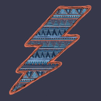 Western Orange Border Aztec Lightning Long Sleeve Tee | Teevron