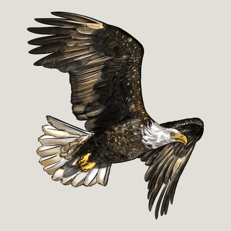 White Headed Eagle Heavy Core Tee by LillyAllenDesigns | Teevron