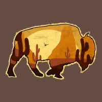 Desert Landscape Bison Silhouette Long Sleeve Tee | Teevron
