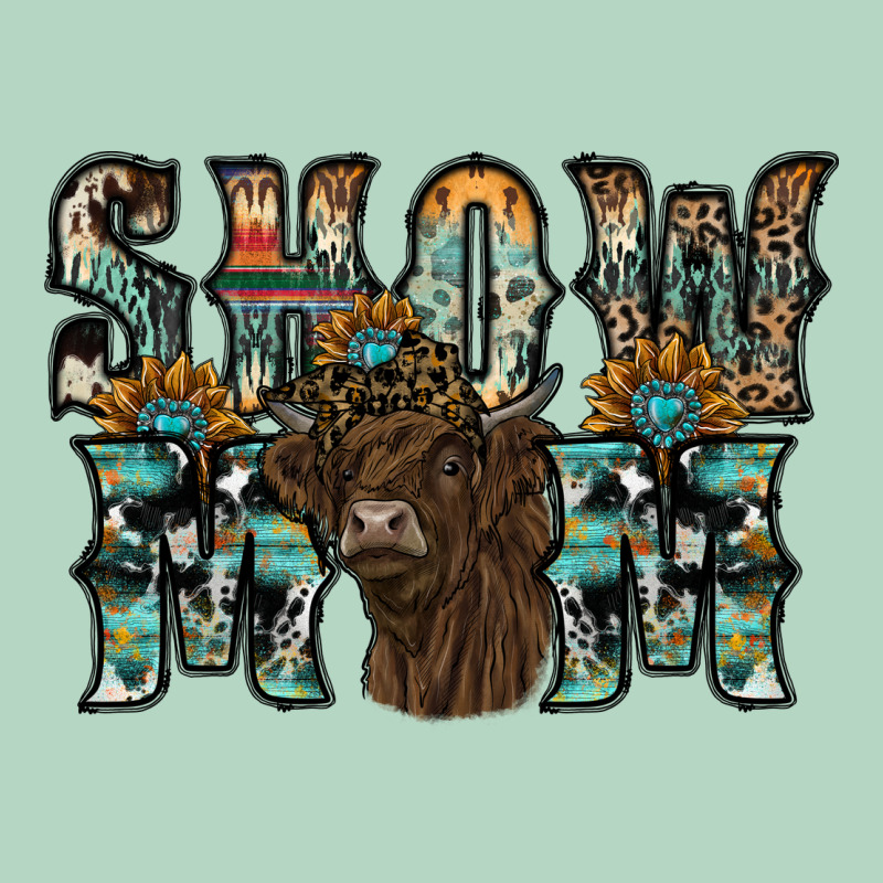 Show Mom Highland Cow Classic Tee by SublimationCraftShop | Teevron