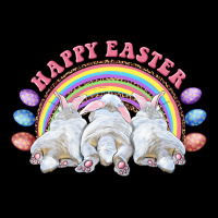 Happy Easter Bunny Tails Ladies Tee | Teevron