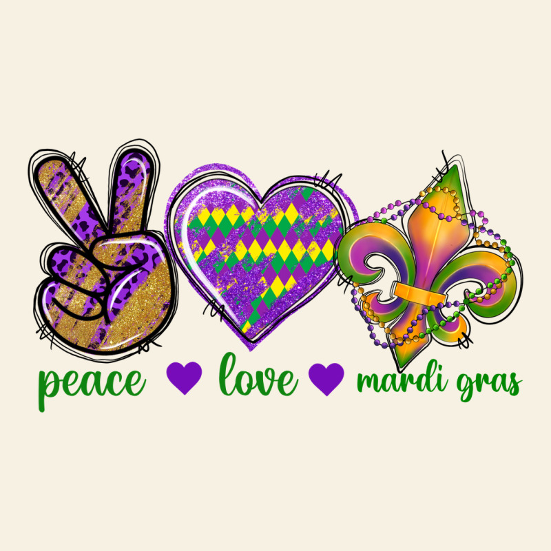Peace Love Mardi Gras Vintage Tee by BundleAndBundleShop | Teevron