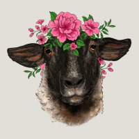 Suffolk Ewe Sheep With Floral Headdress Heavy Core Tee | Teevron