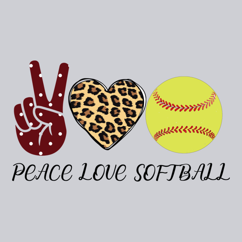 Peace Love Softball Heavyweight Sweatshirt by Bettercallsaul | Teevron