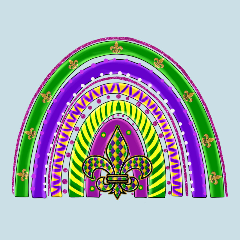 Mardi Gras Rainbow Ladies Tee by BarkalooDesign | Teevron