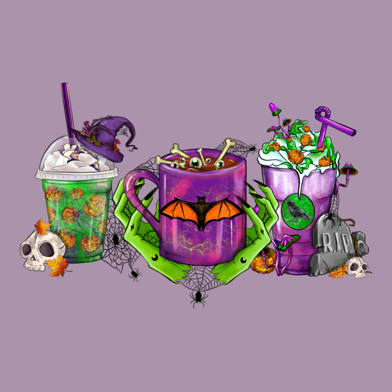 Halloween Coffee Cups Heavyweight Hoodie by FaDigitalArtStudio | Teevron