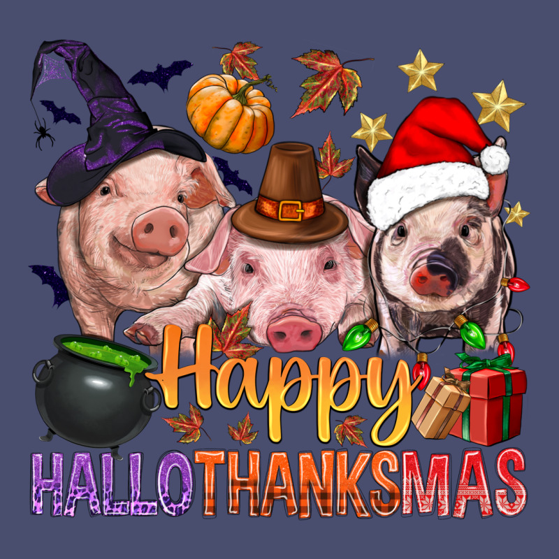 Happy Hallothanksmas Pigs Vintage Tee by BundleAndBundleShop | Teevron