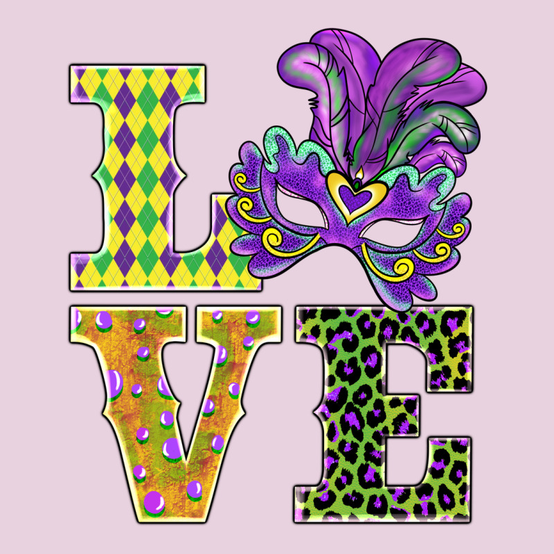 Mardi Gras Love Mask Ladies Tee by BarkalooDesign | Teevron