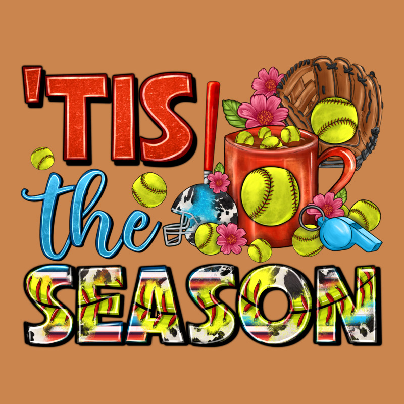 Tis The Season  Softball Coffee Mug Heavyweight Hoodie by FaDigitalArtStudio | Teevron