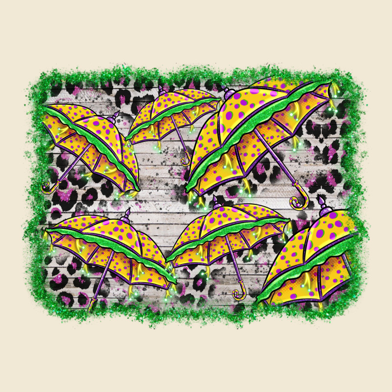 Mardi Gras Umbrella Background Ladies Tee by BarkalooDesign | Teevron