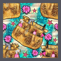 Hairdresser Apron And Flowers With Turquoise Glitter Seamless Pattern  Vintage Hoodie | Teevron