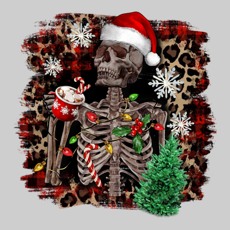 Skeleton With Coffee Cup Christmas Premium Tee by NancyCooperArtShop | Teevron