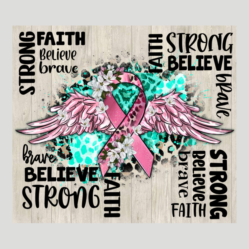 Cancer Ribbon With Angel Wings Zipper Hoodie by CowGirlArtShop | Teevron