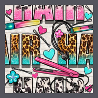 Leopard And Cowhide Hair And Curling Iron With Hearts And Flowers Seam Vintage Hoodie | Teevron