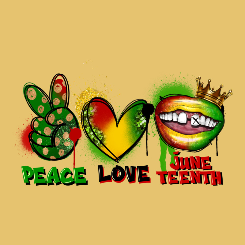 Peace Love Juneteenth Premium Sweatshirt by FaDigitalArtStudio | Teevron