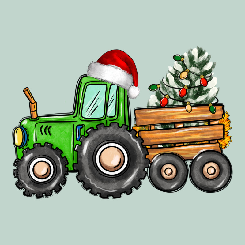 Christmas Tractor Zipper Hoodie by CowGirlArtShop | Teevron