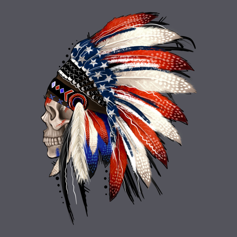 4th Of July Indian Headdress Gypsy Spirit Skull Vintage Hoodie by Jasminsmagicworld | Teevron
