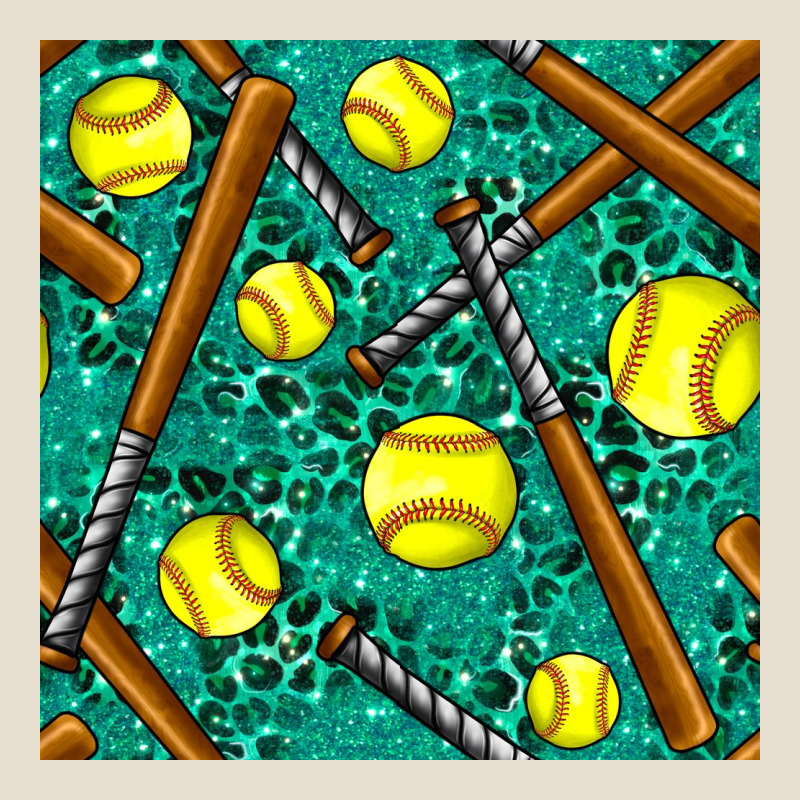 Softball Bat With Leopard And Glitter Seamless Pattern Urban Heavy Tee by BundleAndBundleShop | Teevron