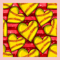 Softball Hearts Seamless Pattern Urban Heavy Tee | Teevron