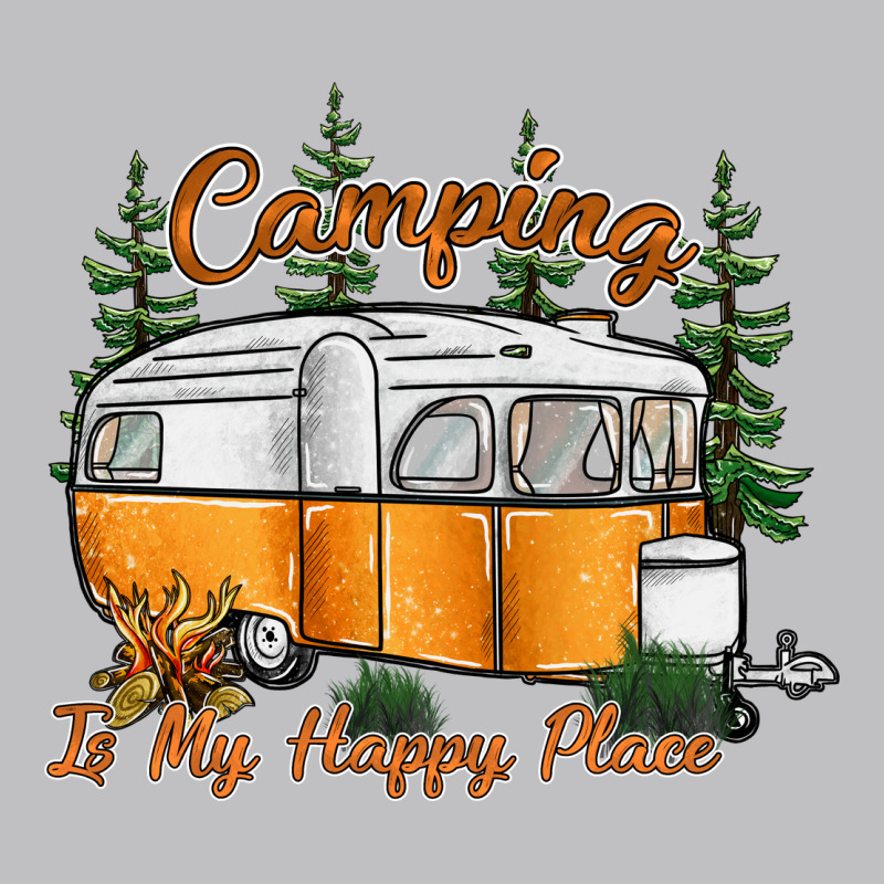 Camping Is My Happy Place Classic Tee by SublimationCraftShop | Teevron