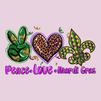 Peace Love Mardi Gras Ladies Tee | Teevron