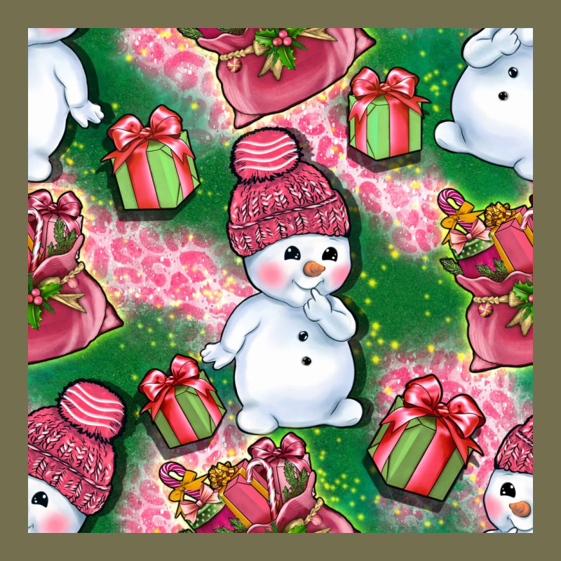 Cute Snowman And Gift Box With Leopard Seamless Pattern Bbs Vintage Hoodie by BundleAndBundleShop | Teevron