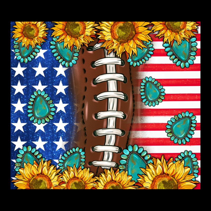 American Football And America Heavy Core Tee by NancyCooperArtShop | Teevron