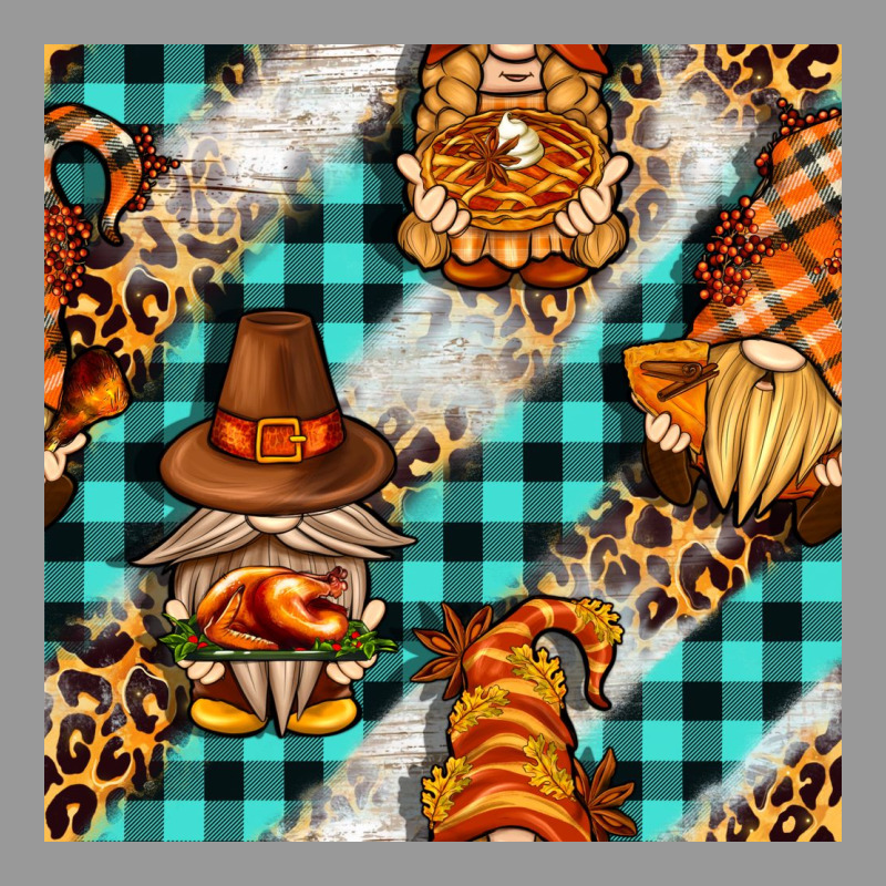 Thanksgiving Gnomies With Leopard And Tartan Seamless Pattern Bbs Vintage Hoodie by BundleAndBundleShop | Teevron