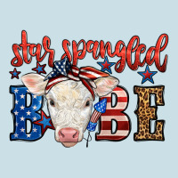 Western Star Spangled Baby Cow Ladies Tee | Teevron