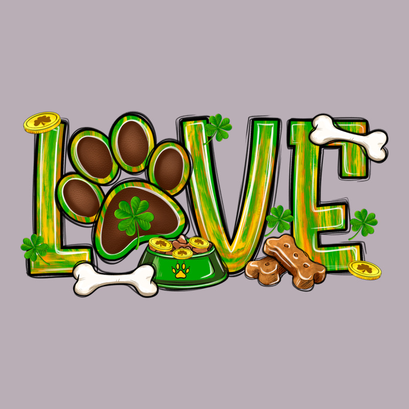 St. Patrick's Day Love Dog Paw Vintage Tee by BundleAndBundleShop | Teevron