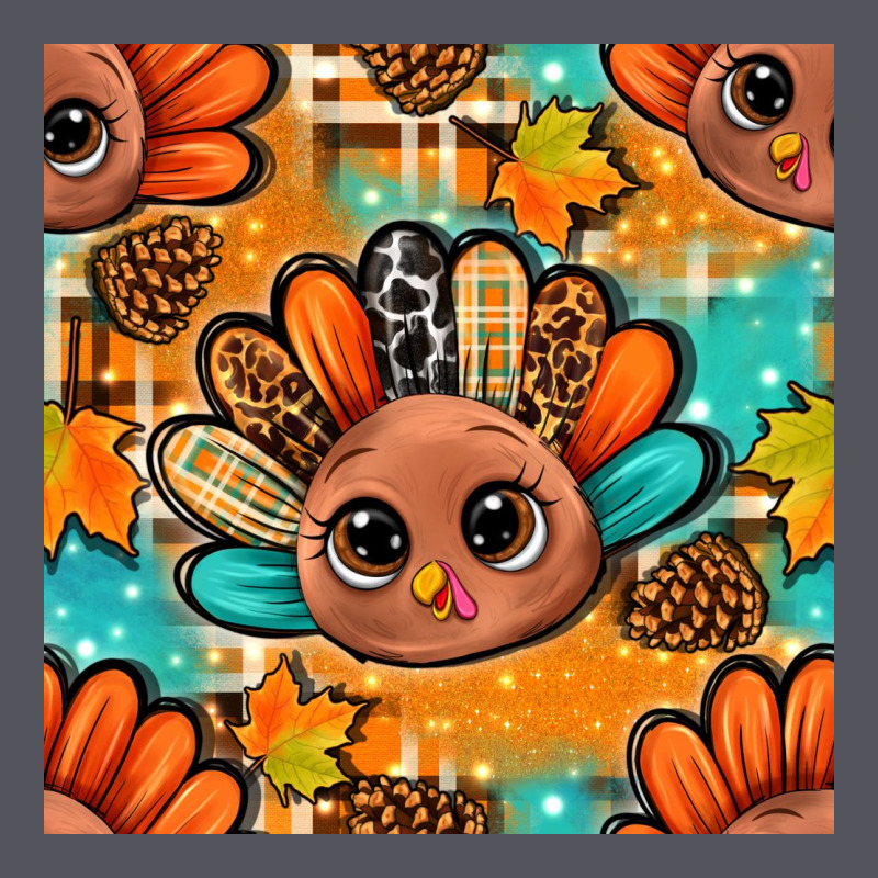 Thanksgiving Turkey And Cone With Tartan Seamless Pattern Bbs Vintage Hoodie by BundleAndBundleShop | Teevron