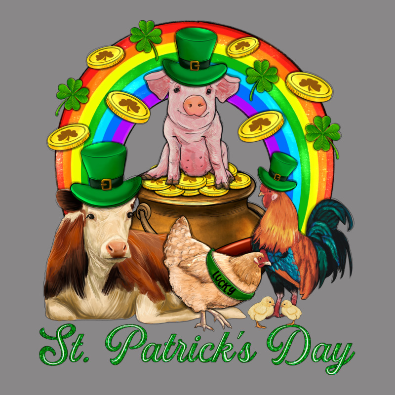 St. Patrick's Day Farm Animal Png Vintage Tee by BundleAndBundleShop | Teevron