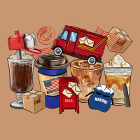 Postal Worker Coffee Cups Heavyweight Hoodie | Teevron