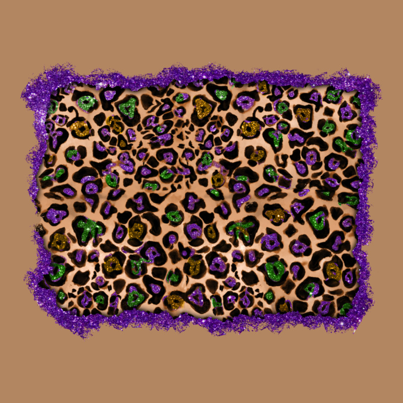 Mardi Gras Leopard Background Long Sleeve Tee by RanaPortraitStore | Teevron
