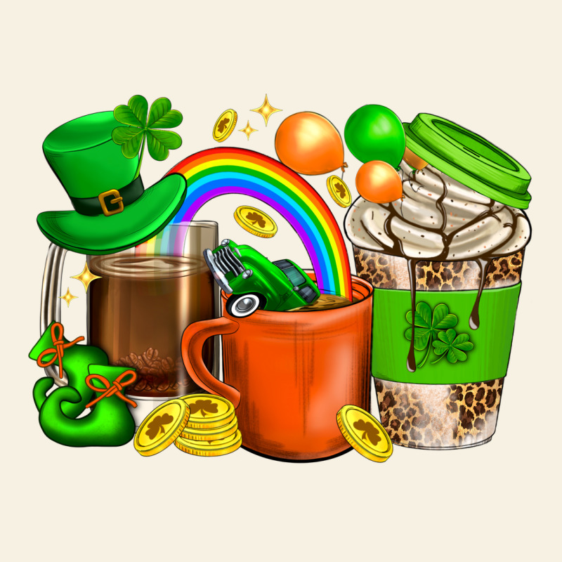St. Patricks Day Coffee Cups Vintage Tee by BundleAndBundleShop | Teevron