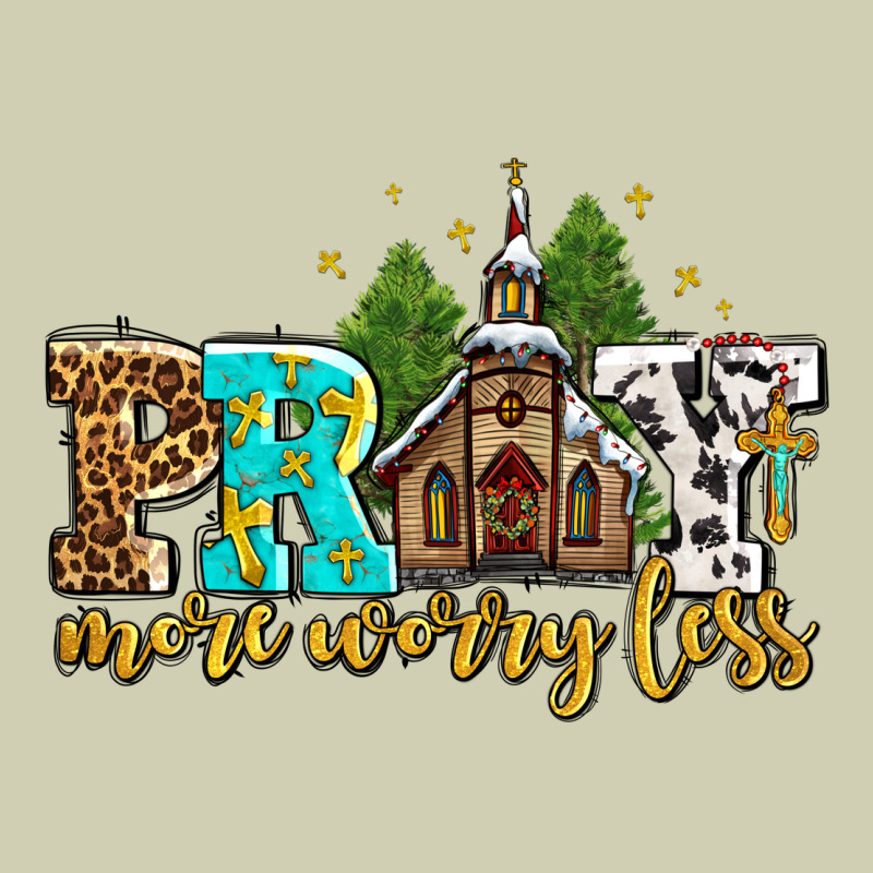 Pray More Worry Less With Church Heavy Core Tee by AdoDesignShop | Teevron