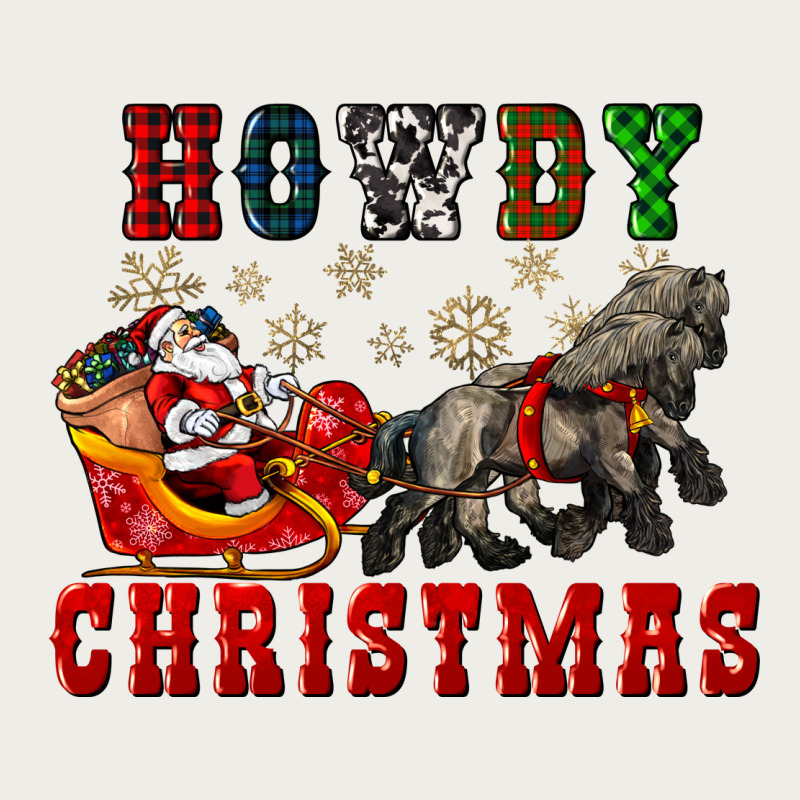 Howdy Christmas With Santa Riding His Sleighs Zipper Hoodie by CowGirlArtShop | Teevron