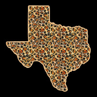 Western Texas Map Leopard Pattern Long Sleeve Tee | Teevron