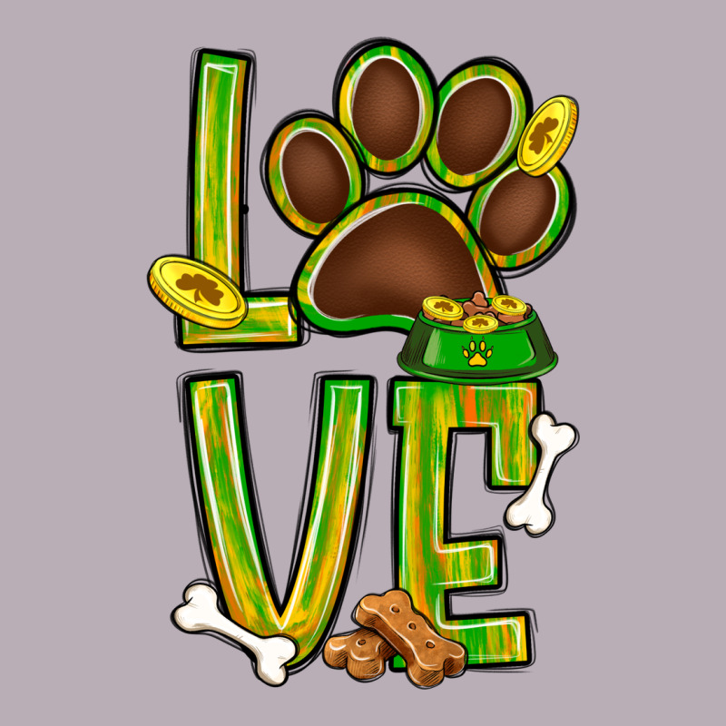 Tie Dye St. Patrick's Day Love Dog Paw Vintage Tee by BundleAndBundleShop | Teevron