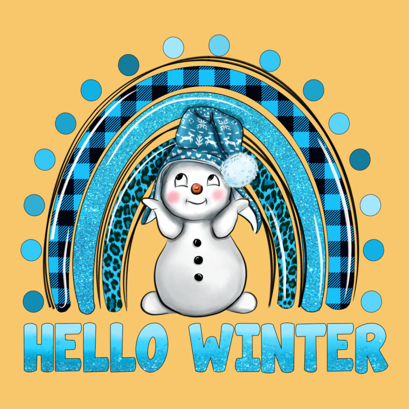 Hello Winter Rainbow With Snowman Bbs Vintage Hoodie by BundleAndBundleShop | Teevron