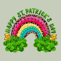 Happy St. Patrick's Day Rainbow And Shamrock Ladies Tee | Teevron