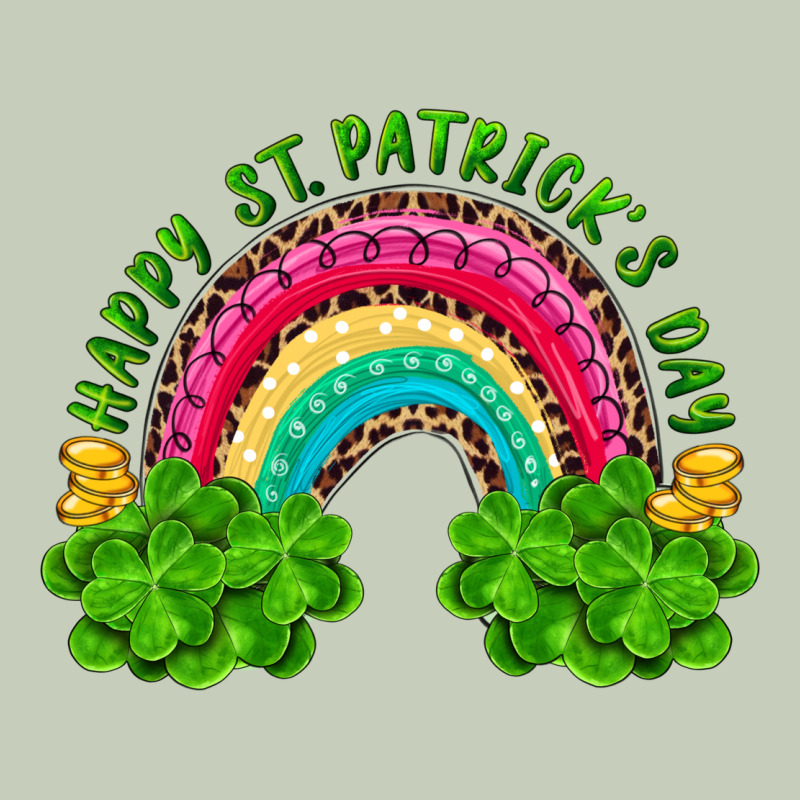 Happy St. Patrick's Day Rainbow And Shamrock Ladies Tee by RanaPortraitStore | Teevron
