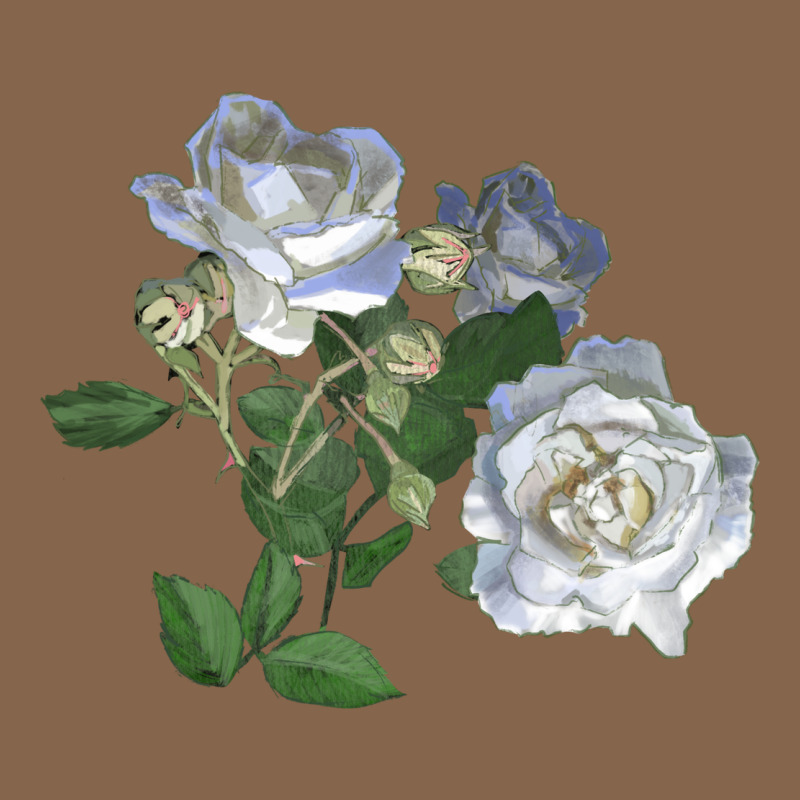White Dawn Rose Premium Tee by LillyAllenDesigns | Teevron