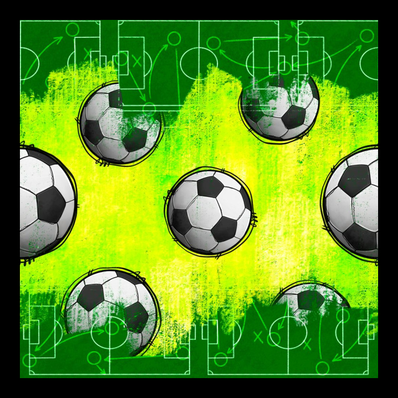 Soccer Balls With Field  And Tactics Seamless Pattern Urban Heavy Tee by BundleAndBundleShop | Teevron