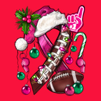 Pink Christmas Breast Cancer Ribbon Football Classic Tee | Teevron