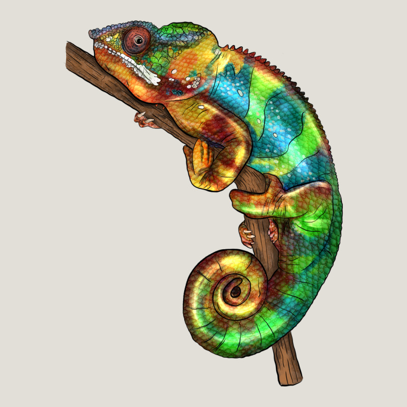 Chameleon Lizard Illustrations Heavy Core Tee by LillyAllenDesigns | Teevron