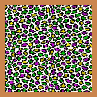 Mardi Gras Leopard  Seamless Pattern Heavyweight Hoodie | Teevron