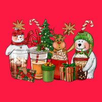 Christmas Polar Bear Reindeer And Snowman Coffee C Zipper Hoodie | Teevron